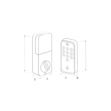 CERRADURA DIGITAL YED 210/ ACCESO POR CÓDIGO Y LLAVE/ AUTOBLOQUEO AUTOMÁTICO/ INSTALACIÓN FÁCIL/ 20 CÓDIGOS/ PROTECCIÓN IP