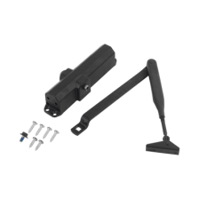 Cierrapuertas Fuerza 4/ Para puertas de hasta 1100 mm de Ancho/ Color Negro /Certificación UL