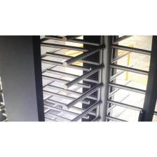 Torniquete Doble / Cuerpo Completo / Interior/Exterior / 100% Acero con Pintura Gris / EJE CENTRAL de Acero Inoxidable / Acabado