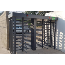 Torniquete Doble / Cuerpo Completo / Interior/Exterior / 100% Acero con Pintura Gris / EJE CENTRAL de Acero Inoxidable / Acabado