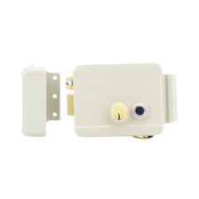 Cerradura Eléctrica / Incluye Llave /Con Botón integrado / Izquierda / Exterior