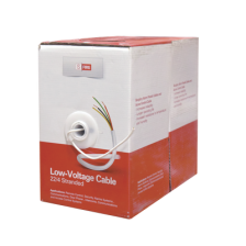 Cable 100% Cobre INDUSTRIAL/  4 x 22 AWG/ de color blanco / 305m / para aplicaciones en sistemas de Intrusión / Control de Acce