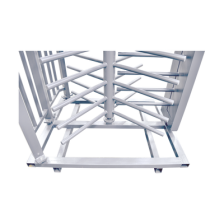 Torniquete Sencillo / Cuerpo Completo / Interior/Exterior / 100% Acero con Pintura Gris / EJE CENTRAL con Pintura Gris / Acabado