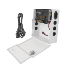 Fuente de Poder Profesional de 12 Vcc @ 4 A / Soporta 4 Cámaras / Capacidad de Batería de Respaldo (No Incluída) / Voltaje de