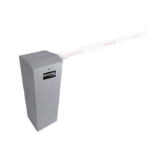 Barrera vehicular derecha / Soporta brazo de hasta 5.5 m / Final de carrera ajustable por programación / Movimiento fluido / Di