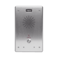 Intercomunicador IP, 2 líneas SIP, 2 relevadores con botón para llamada, anti-vandálico, IP65 e IK10, PoE