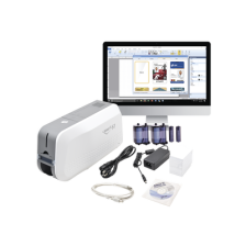 Kit de Impresora tarjetas PVC/ Puede Crecer a  Laminador/ Doble Cara / Incluye: 2 x Ribbon a Color, 100 tarjetas PVC, Software,