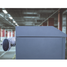 Kit COMPLETO Barrera Derecha XB / Brazo de 5 Metros con Iluminacion LED Rojo-Verde / Incluye Sensor de masa, Transformador, Lazo