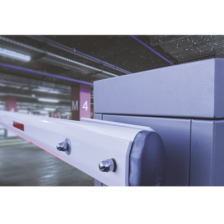 Kit COMPLETO Barrera Derecha XB / Brazo de 5 Metros con Iluminacion LED Rojo-Verde / Incluye Sensor de masa, Transformador, Lazo