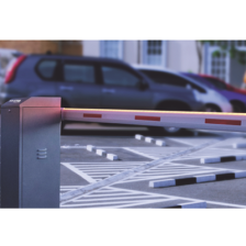 Kit COMPLETO Barrera Derecha XB / Brazo de 5 Metros con Iluminacion LED Rojo-Verde / Incluye Sensor de masa, Transformador, Lazo