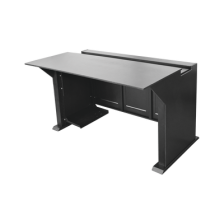 Escritorio Estación Mobiliaria Profesional de Monitoreo y Control / Videovigilancia / Acceso / Alarmas / Etc... / Metal Negro y