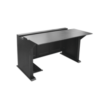 Escritorio Estación Mobiliaria Profesional de Monitoreo y Control / Videovigilancia / Acceso / Alarmas / Etc... / Metal Negro y