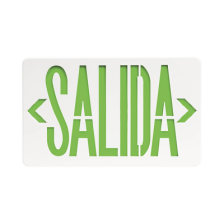 Letrero LED DUAL de SALIDA Universal con alto brillo/uso en pared, lateral o techo/Batería de Respaldo Incluida.