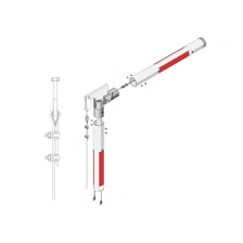 Kit de mástil iluminado de aluminio con Articulación para barreras DKS 1601