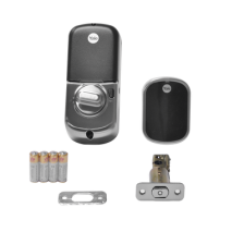 Cerradura ASSURE YRD256, Niquel Satinado/Teclado/ Para puertas Izq o Derecha de  35 a 57 mm de espesor/ Apertura por Smartphone