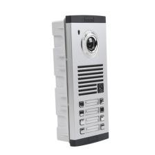 Frente de calle para 8 Apartamentos, compatible con monitores de 4 hilos, expandible a 20 o 32 deptos.