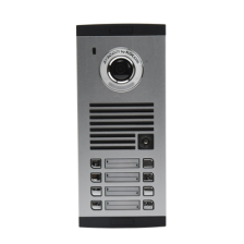 Frente de calle para 8 Apartamentos, compatible con monitores de 4 hilos, expandible a 20 o 32 deptos.