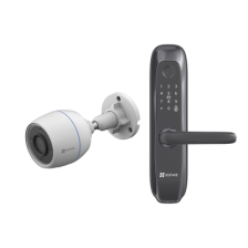Kit de Cerradura Inteligente con Cámara IP Wi-Fi modelo CS-H3C / Apertura Remota desde la App / Códigos Temporales Para Visita