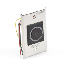 Botón de Salida sin Contacto/ Sensor IR / Iluminado / Normalmente Abierto y Cerrado / Distancia Ajustable de Detección