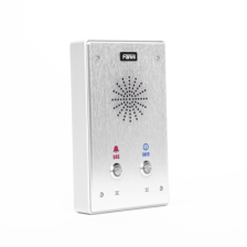 Intercomunicador IP, 2 líneas SIP, 2 relevadores con 2 botónes para llamada, anti-vandálico, IP65 e IK10, PoE