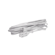 Extensión Eléctrica Doméstica de 2 metros / 127 V CA 8 A Máximo / Color Blanco.