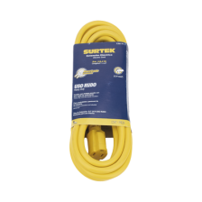 Extensión Eléctrica de Uso Rudo Aterrizada 5 metros /127 V CA 10 A Máximo / Color Amarillo.
