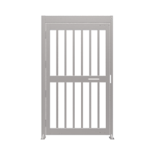 Puerta de Alta Seguridad de Cuerpo Completo Acabado en Acero Inoxidable