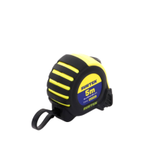 Flexometro anti impacto de 5 metros, cinta ancha con boton de freno.