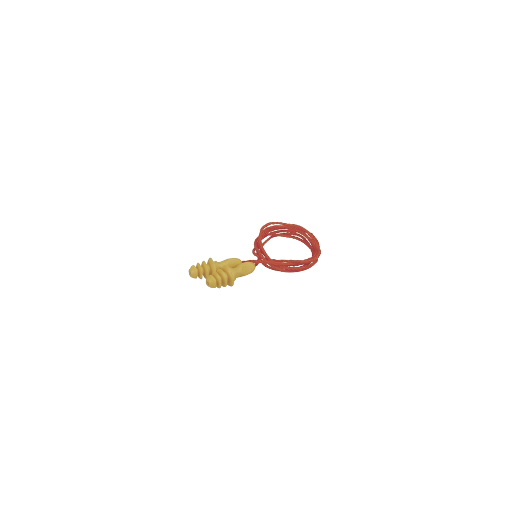 Tapones para oídos reutilizables, de caucho sintético.