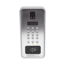Video portero IP/SIP Con Cámara y pantalla LCD, 2 Relevadores Integrados (entrada y salida), Onvif y lector de tarjetas RFID, p