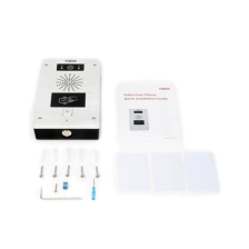 Video portero IP, 2 líneas SIP, 2 relevadores, lector de tarjeta RFID, Compatible con NVR Hikvision por Onvif, con botón para