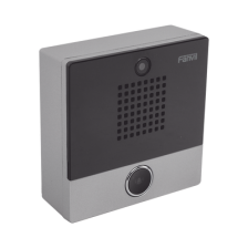 Mini video Intercomunicador para hotelería y hospitales, con diseño elegante, PoE, cámara 1Mpx, 1 botón, 1 relevador integra