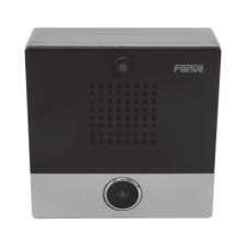 Mini video Intercomunicador para hotelería y hospitales, con diseño elegante, PoE, cámara 1Mpx, 1 botón, 1 relevador integra