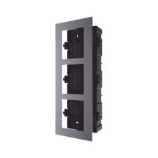 Base de 3 Espacios para EMPOTRAR Módulos de Videoporteros Hikvision