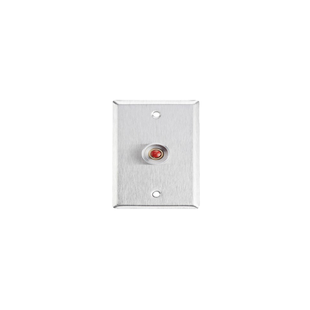Botón de Pánico con Placa en Acero Inoxidable/ N.O.