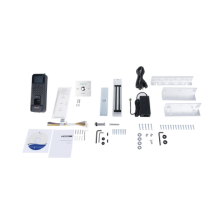 Kit de Control de Acceso TODO INCLUIDO con Lector de Huellas y Tarjetas / 3,000 Huellas / Compatible con App Hik-Connect / Inclu