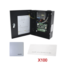 Kit para automatizar 1 ACCESO VEHICULAR con STICKERS en Parabrisas de vehiculos / Incluye Panel,  lector y 100 stickers / Softwa