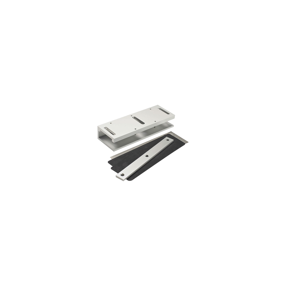 Montaje en "U" para Puertas de Vidrio /  Uso con chapas de 600  / Ajuste por Opresores