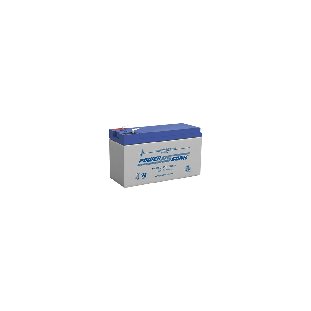 Batería 12V, 7AH, Para Respaldo, Tecnologías AGM/VRLA, 5 Años Vida Útil, Terminales F1, Reconocida UL