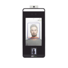 Terminal de reconocimiento Facial, Palma, Huella Digital y temperatura de alta velocidad
