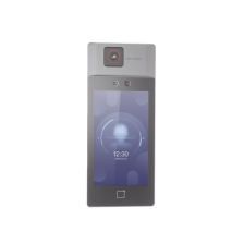 Biométrico Facial con Medición de Temperatura y Cubrebocas / Lector de QRs /  Monitoreo y reportes en Excel por software / 50