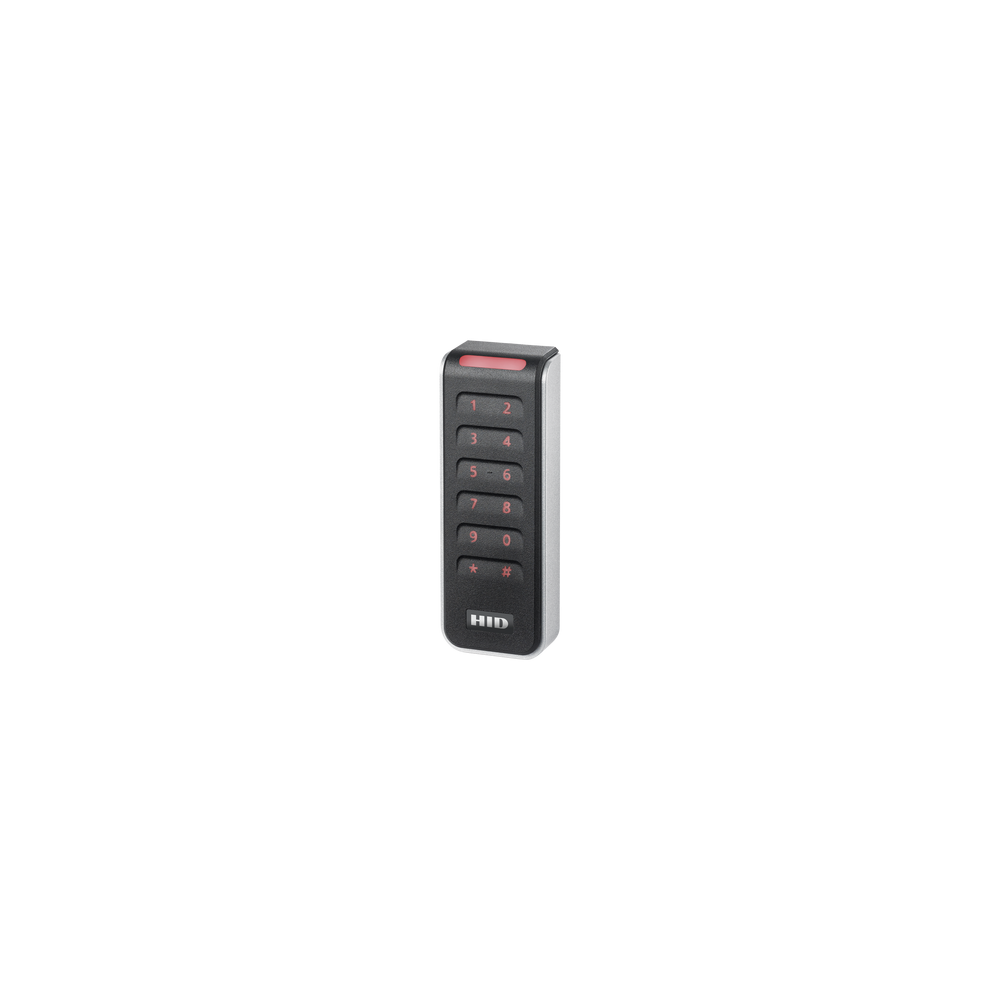 Lector con Teclado Capacitivo SIGNO Multitecnologia/ 20KNKS-01-00001H/ Garantia de Por Vida/ Pigtail/Wiegand & OSDP/Mullion