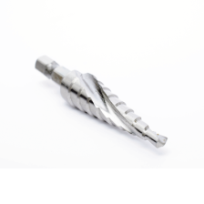 Broca escalonada espiral de hss 4-12 mm, zanco de 1/4" hexagonal, blister con una pieza.