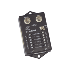 Protector para alimentación, datos y video para cámara PTZ de 12 Vcc-24 Vca, conector BNC y terminal