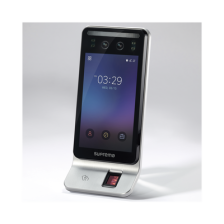 Lector Multi-tecnologia con detector de cubrebocas- Reconocimiento Facial, Huella, Tarjeta Móvil y lector de RFID(125kHz EM & 1