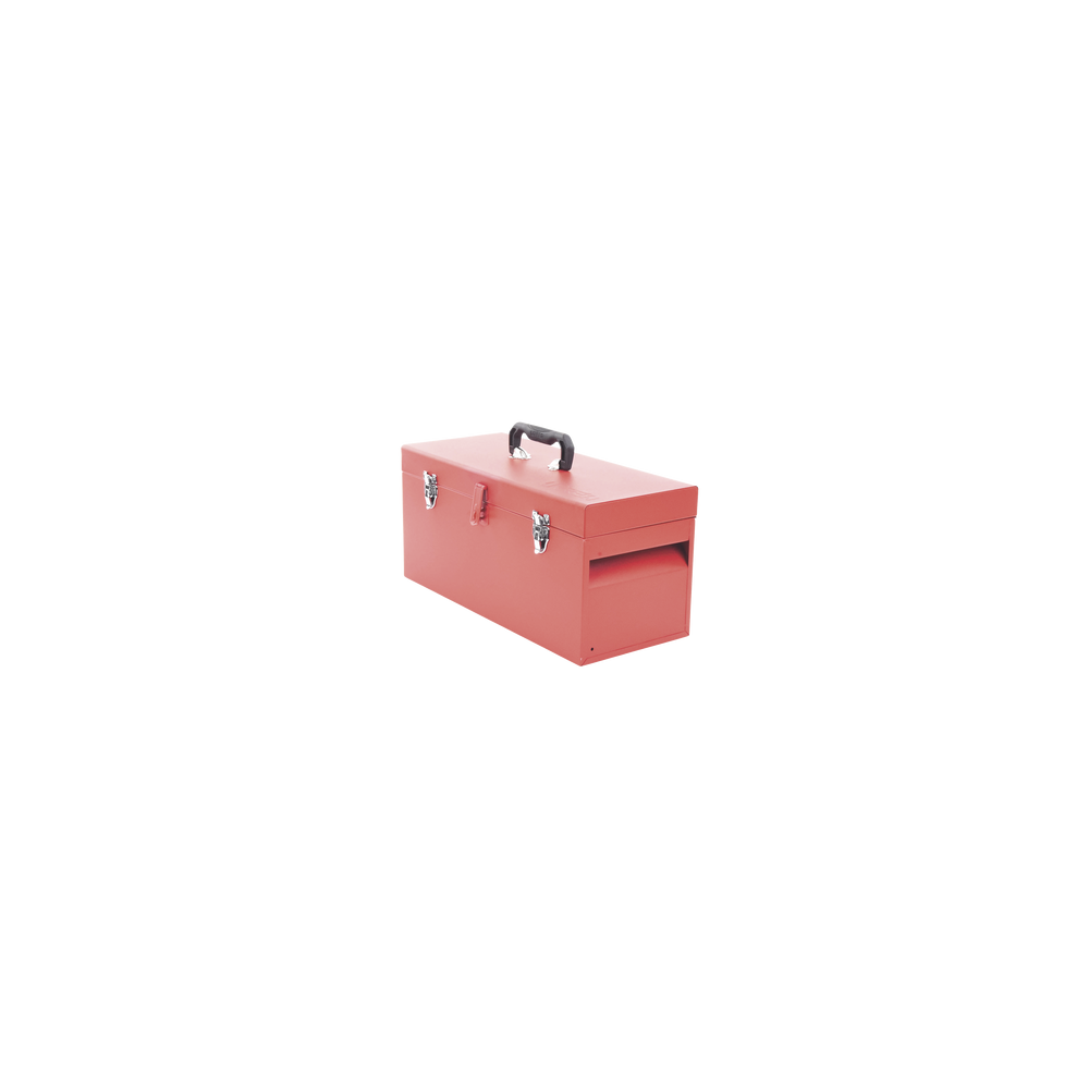 Caja de herramientas metálica con soble cerradura de 51 x 21.5 x 24cm.