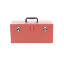 Caja de herramientas metálica con soble cerradura de 51 x 21.5 x 24cm.