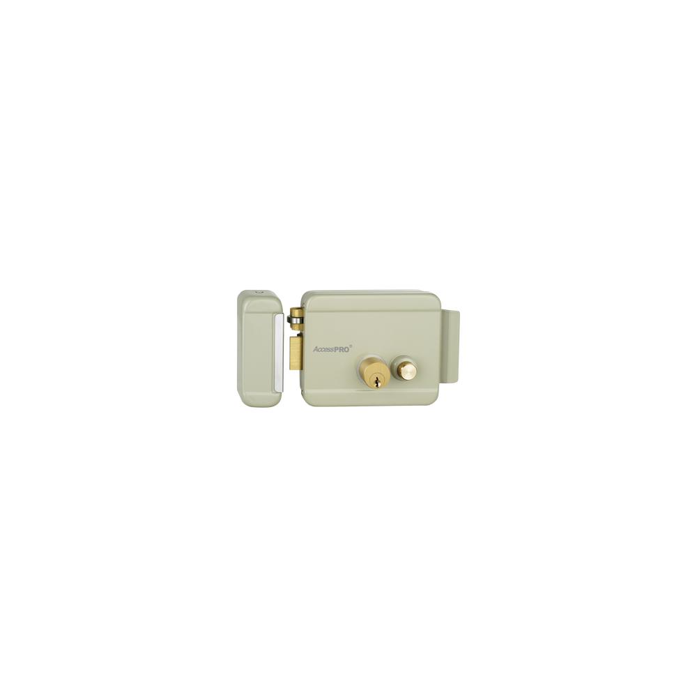 Cerradura Eléctrica con Botón de Salida / Incluye Llave  / Exterior / Izquierda