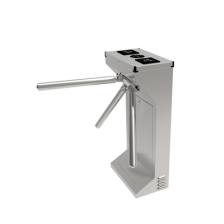 (MOTORIZADO, SIN CONTACTO),Torniquete Industrial en Acero Inoxidable, Bidireccional, USO RUDO, Espacio para Lectora de Proximida