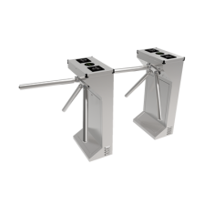 (MOTORIZADO, SIN CONTACTO),Torniquete Industrial en Acero Inoxidable, Bidireccional, USO RUDO, Espacio para Lectora de Proximida